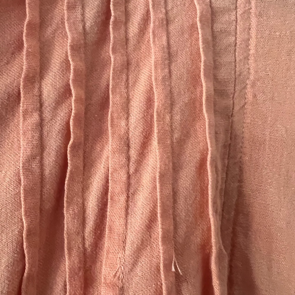 Free, People oversized, shirt, size large color is orange - Picture 6 of 7